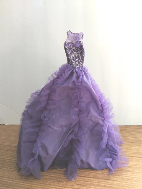 Barbie Doll Model Muse Quinceanera Purple Dress Gown Only Mattel 2016 Barbie Doll Model Muse Quinceanera Purple Dress Gown Only Mattel 2016
