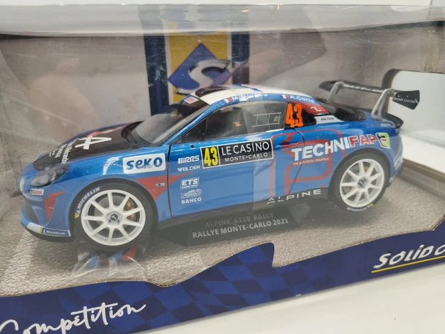 Alpine A110 Rally WRC Monza 2020 - Solido 1/18 - Bleue - Neuve Sous Boîte