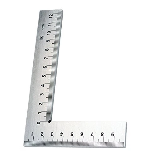 Niigata Seiki SK Flat Square with Scale 19.7 inches (500 mm) E-500