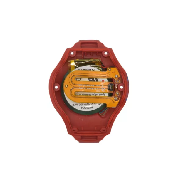 Coque arrière avec batterie pour Garmin Approach S3 Montre de golf GPS rouge