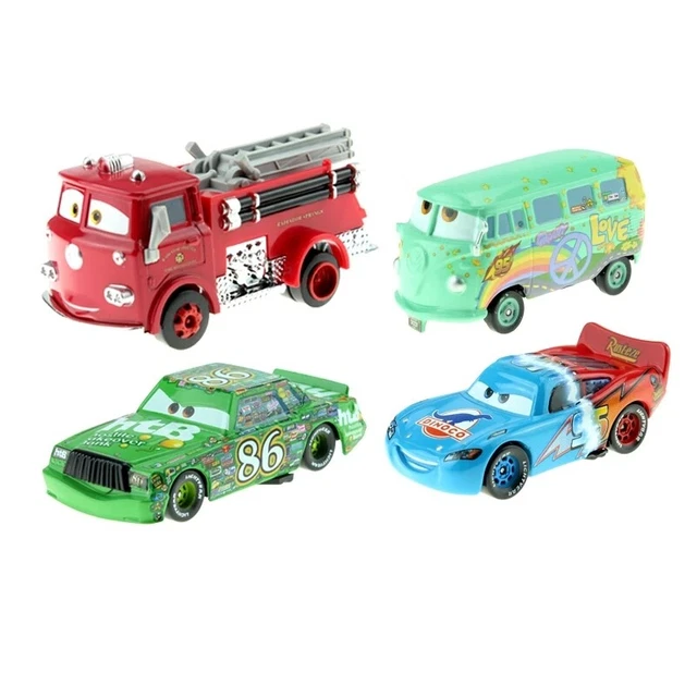 Disney Pixar Cars Firetruck FillMore Chick Hicks Metal Diecast Toy Car
