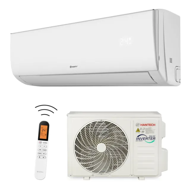 HANTECH 9000 BTU Split Klimaanlage WLAN R32 Klimagerät 2,6 kW Klima Mod. ELEGANT