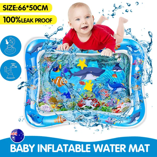 Baby Water Play Inflatable Mat Kids Children Infants Tummy Fun Time Sea World AU