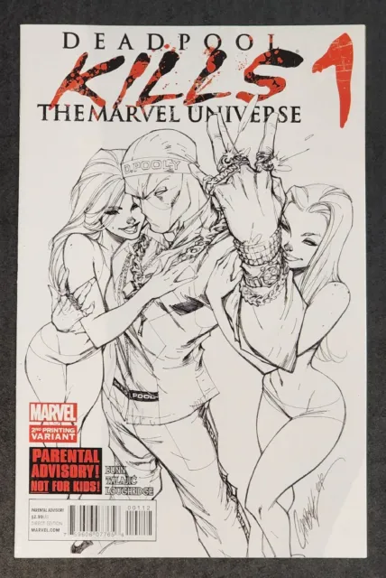 Deadpool Kills The Marvel Universe 1 Campbell Sketch Variant 2012 VF