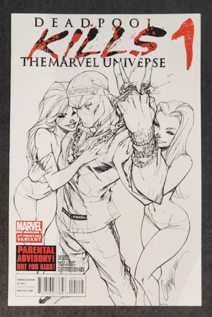 Deadpool Kills The Marvel Universe 1 Campbell Sketch Variant 2012 VF Deadpool Kills The Marvel Universe 1 Campbell Sketch Variant 2012 VF