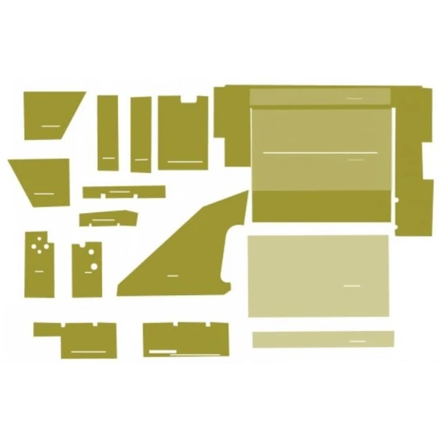 C88W Western Brown Cab Kit Fits International Tractors 3088 3288 5488 6788 14Pc.