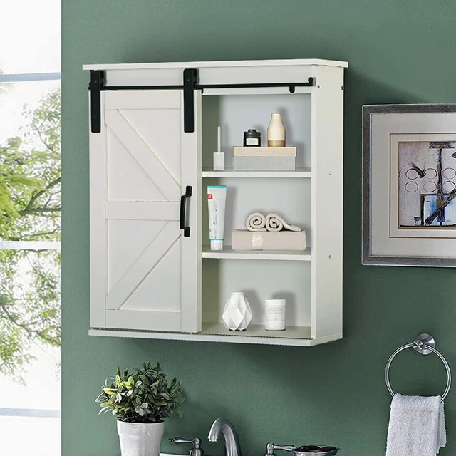 HOME BATHROOM WALL Mount Medicine Storage with Sliding