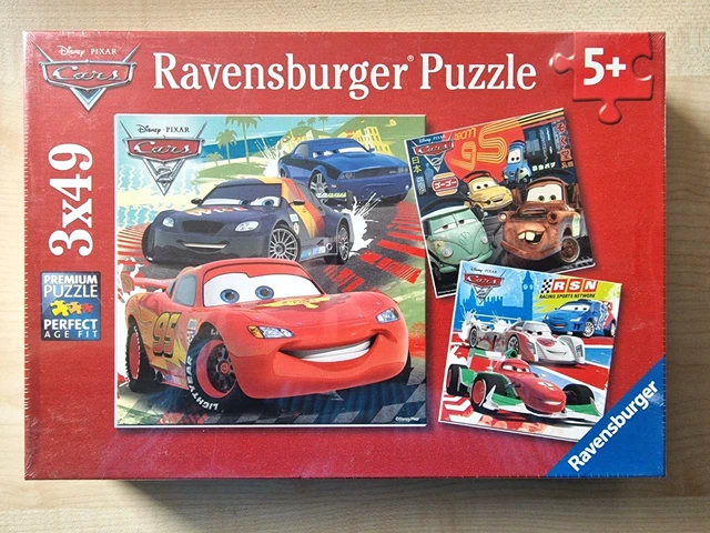 RAVENSBURGER PUZZLE, DISNEY Pixar Cars, 3 x 49 Teile, No. 09 281 9 EUR ...