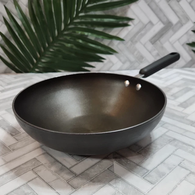 Estufa dura anodizada Circulon 11"" x 3,25"" sartén negra antiadherente