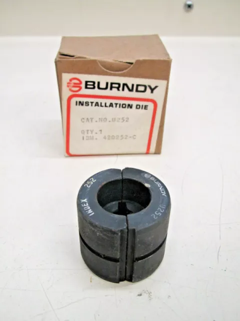 New Burndy U252 Index 252 U-Die Y35 Y39 Hydraulic Crimper Crimping Dies Die Set