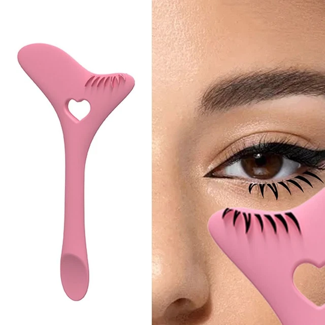 Strumento da disegno trucco trucco eyeliner stencil in silicone 2 in 1 ciglia inferiori marscara stencil✔