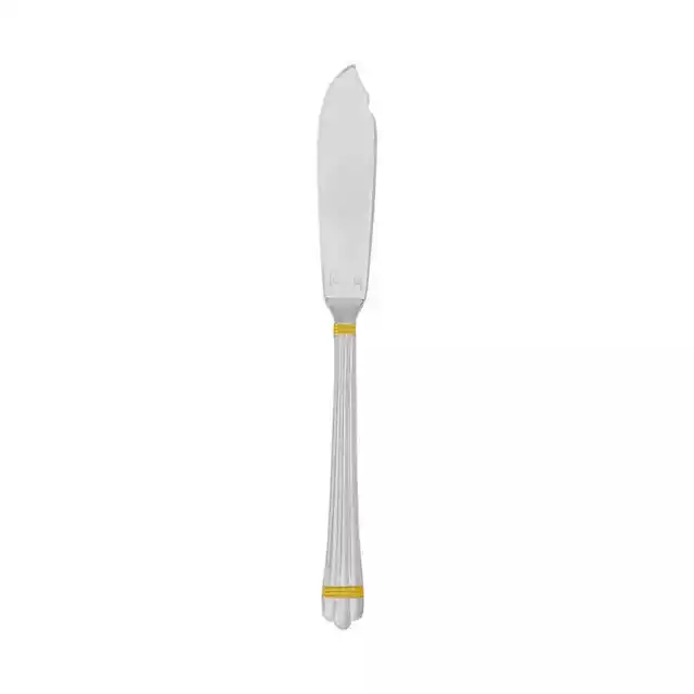 Christofle Silver Plated Aria Gold Fish Knife 1022-020