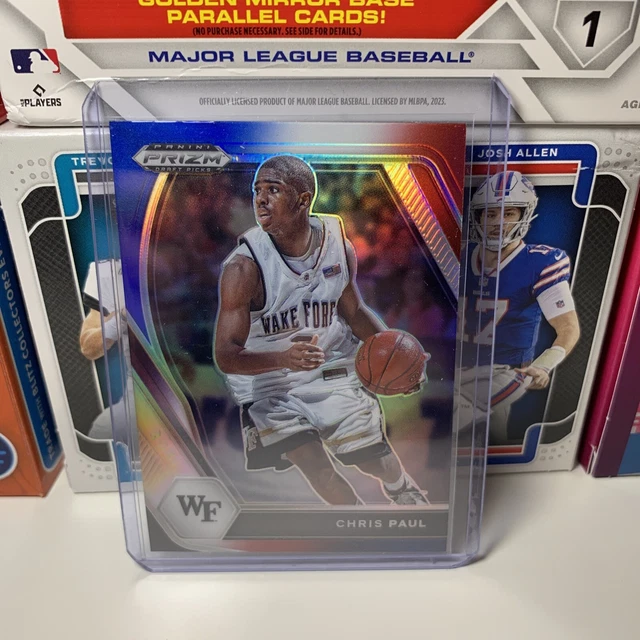 2021 Panini Prizm Draft Pick Chris Paul Red, White & Blue Prizm #68- Wake Forest