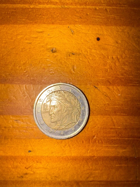 PIÈCE DE 2 Euros Italie Dante Alighieri EUR 20,00 - FR
