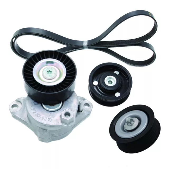 New Drive Belt Tensioner & Idler Pulley Serpentine Belt Kit For Mercedes-Benz US