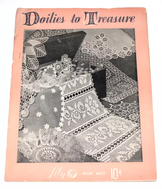 Vintage Doilies to Treasure Lily Design Book 1950 CT3