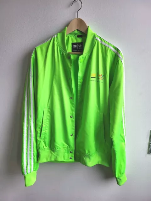 Adidas Originals x Pharrell Williams jacket S Lime neon green Bomber 2014-Size M