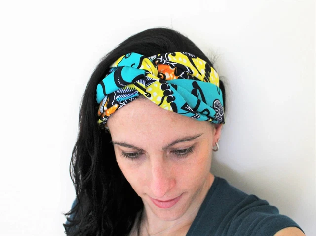 Bandeau (headband) En Tissu Wax Africain - Style Ethnique Et Pin-up - Multicolore - Neuf Sans étiquette