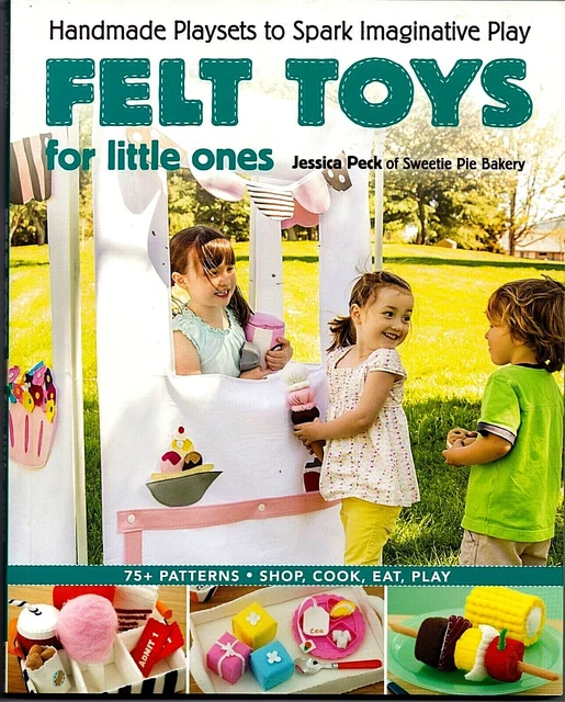 Juguetes de fieltro para pequeños, juegos hechos a mano para despertar el juego imaginativo, más de 75 patt