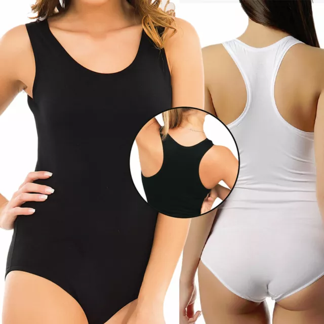 2er Pack Damen Body: Träger-Body für Lingerie und Sport - Vielseitiger Body 309