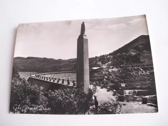 Caltanissetta - Gela Diga del Disueri -  spedita f. g. 1958