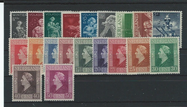 Niederlande Jahrgang 1944 Postfrisch nach NVPH Komplett jaargang