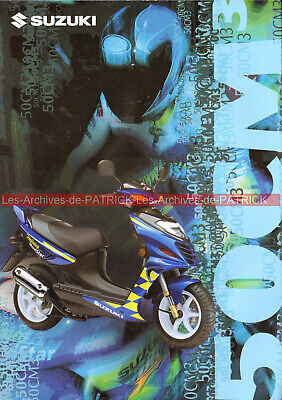 Suzuki gamme 50 cm3 2003 RMX SMX AY50 katana prospectus moto brochure publicité 