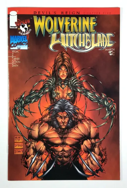Devil's Reign #5 Wolverine Witchblade Crossover (1997) Marvel Top Cow Comics