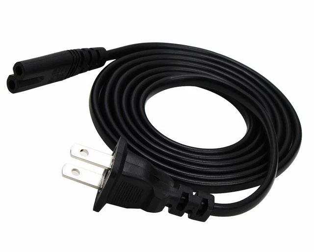 NiceTQ Replacement 2-Prong AC Power Cord For Brother XR9500PRW Sewing Machine - 59 Inch Cable