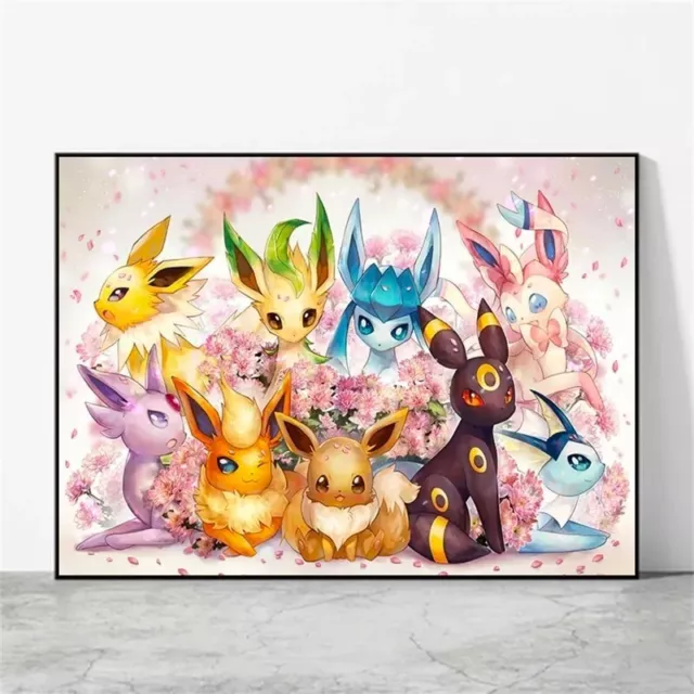 Pokémon - Pikachu, Eevee, And Its Evolutions Wall Poster, 22.375 x 34 