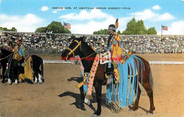 Native American Indian Woman at the Umatilla Indian Agency