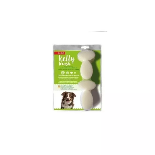 CANDIOLI Kelly Brush - 8 pads for oral hygiene of Medium dogs