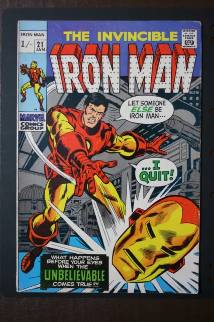 Marvel Comics. Der unbesiegbare Iron Man. Nein. 21. Januar 1970 Ausgabe