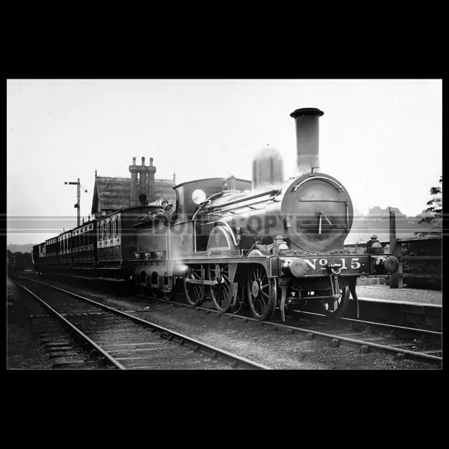 Photo T.000740 STEAM LOCOMOTIVE 15 NORTH STAFFORDSHIRE RAILWAY TRAIN