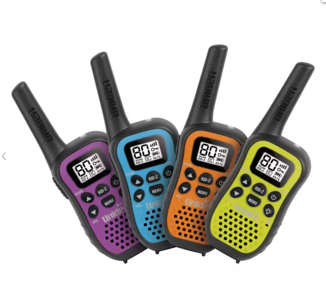 Uniden UH45-4 UHF Handheld CB Radio - 4 Pack 80 Channel 3km range USB Charging