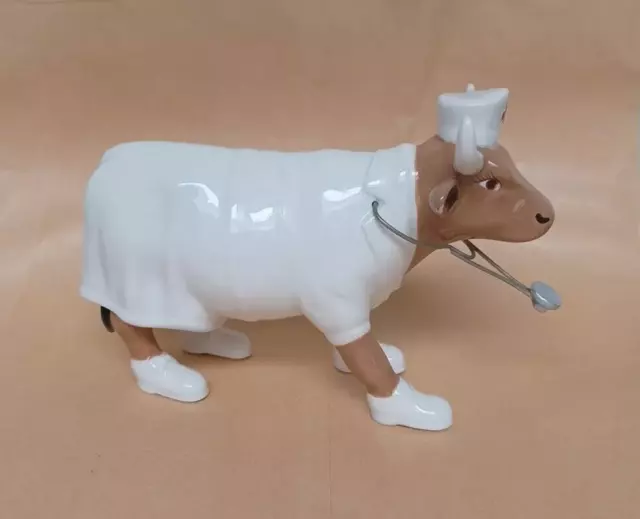 Cow Parade Figurine, Nurse, Pottery 2006