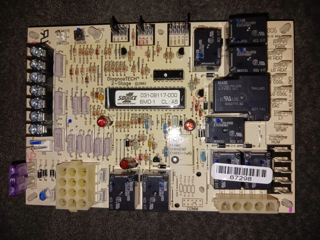 Source One Hvac Control Circuit Board 031-09117-000
