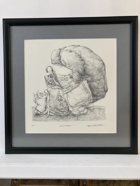 Seymour Rosenthal Signed & Numbered Lithograph “Treasure Seeker” Framed