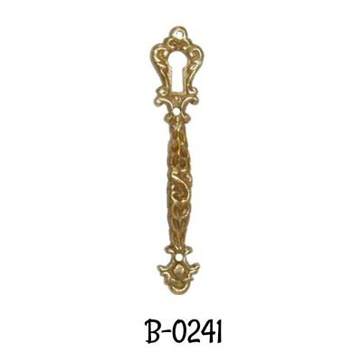 Keyhole Door Pull Cast Brass Victorian Style Keyhole Pull - Antique Style