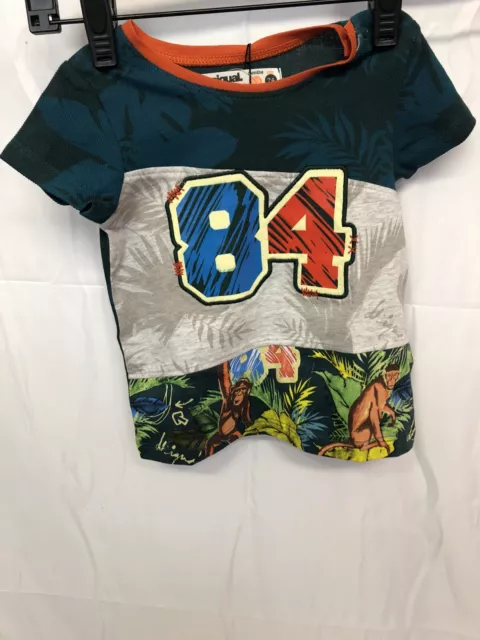 T-shirt Bébé Desigual taille 12mois  Réf19SYTK08/4014 Neuf!!!