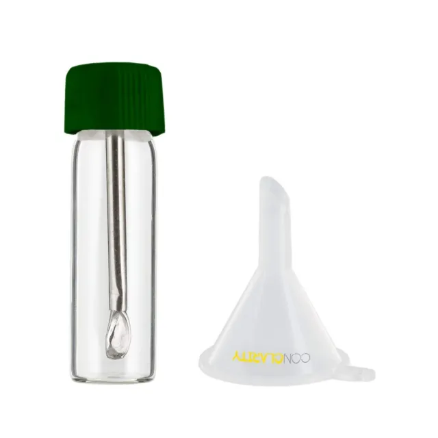 Premium 1.5g Green Safety Mixing Cap e-Snuff Spice Storage Bullet w Micro Funnel