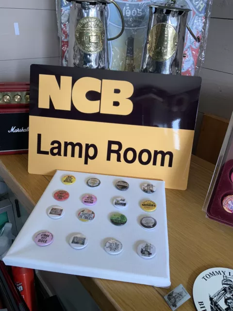 NCB Lampe Raum Zeche Schild Aluminium 12""x8"" alle Zechen verfügbar 🙂