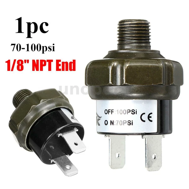 NPT 1/8& AIR Compressor Tank Pressure Control Switch 70psi/100psi OFF