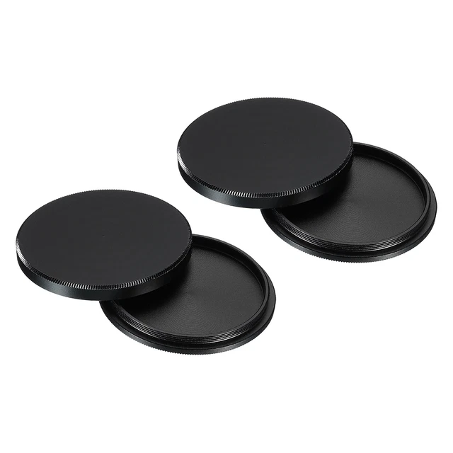 Tapa de filtro de lente de 40,5 mm 2 pila de filtro funda protectora negra