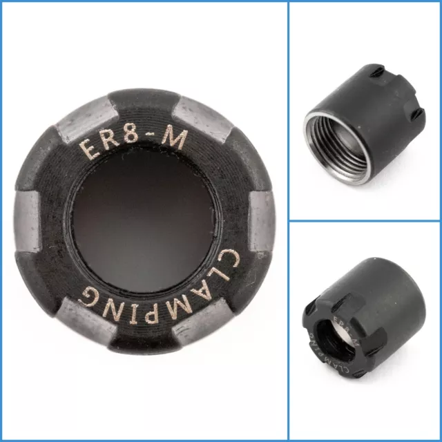 ER8 M M10x0.75 Collet Clamping Nut For CNC Milling Mill Collet Chuck Lathe ER8-M