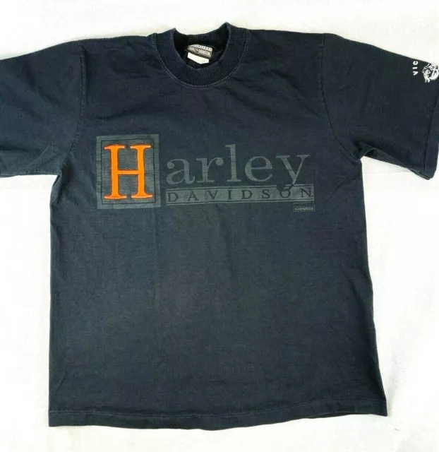 VTG Harley-Davidson Short Sleeve T-Shirt~Single Stitch~Made In Canada~90s~Size M