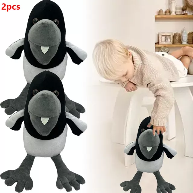 2X 22cm Steve And Maggie Crow And Magpie Plush Toy Compressed Stuffed Doll Gifts