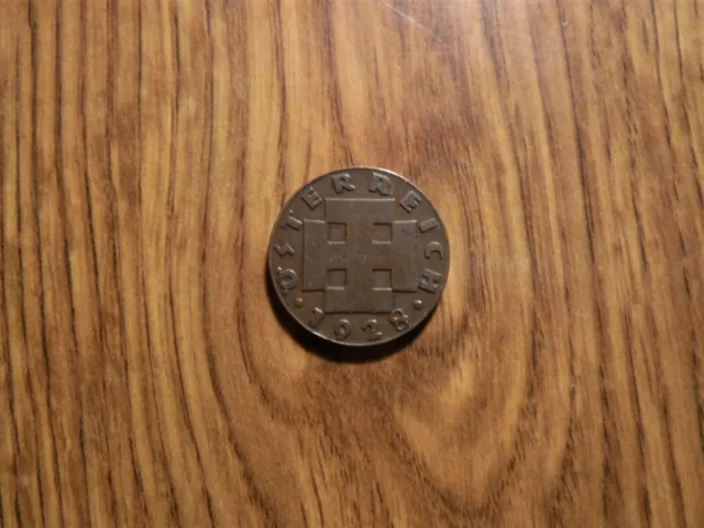 Austria 2 Groschen 1928 Coin (576Eu)
