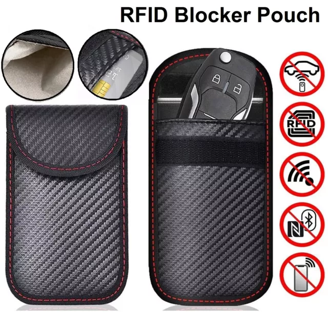 Car Key Signal Blocker Case Faraday Cage Fob Pouch Keyless RFID Blocking Bag AU