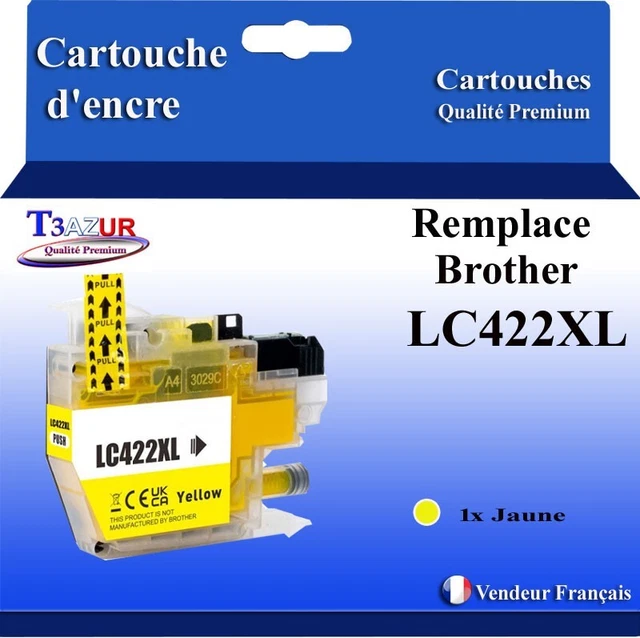 Cartouche Brother LC422 XL Compatible - Jaune, Cyan, Noir - Pour Imprimantes MFC-J5340DW, MFC-J5345DW